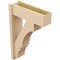 Ekena Millwork 8-in W x 24-in D x 36-in H Balboa Block Rough Cedar Woodgrain TimberThane Outlooker, Primed Tan OUTUR080X24X36BOA44RCPR - alternate 5